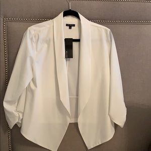 New thin white blazer
